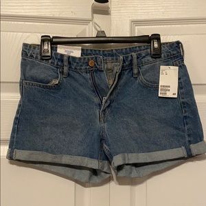 h&m denim shorts regular waist
